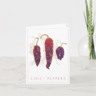 CHILI PEPPERS Note Card + Text