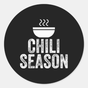 Chili Season Classic Round Sticker