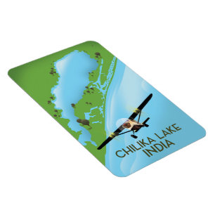 Chilika Lake India travel poster Magnet