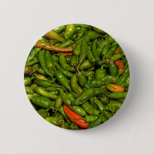 Chilis For Sale At Market 6 Cm Round Badge