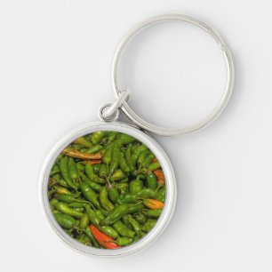 Chilis For Sale At Market Key Ring