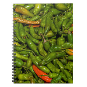 Chilis For Sale At Market Notebook