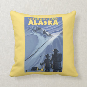Chilkoot Pass, Alaska Gold Miners Cushion