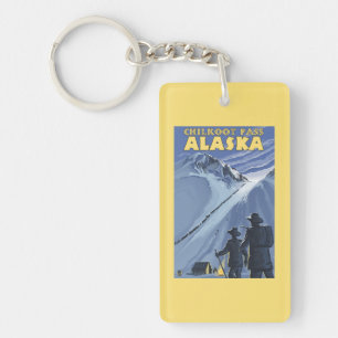 Chilkoot Pass, Alaska Gold Miners Key Ring