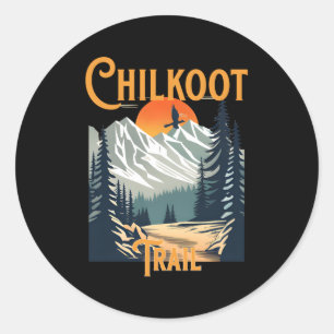 Chilkoot Trail Hiking Classic Round Sticker