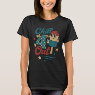 Chill 4th Out – Funny Retro 4th Of July Ice Cream T-Shirt
