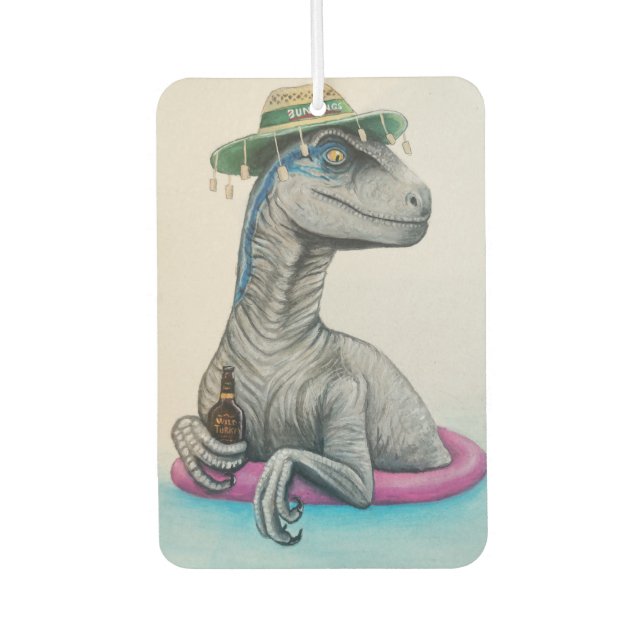 Chill AF Velociraptor - Air Freshener (Front)