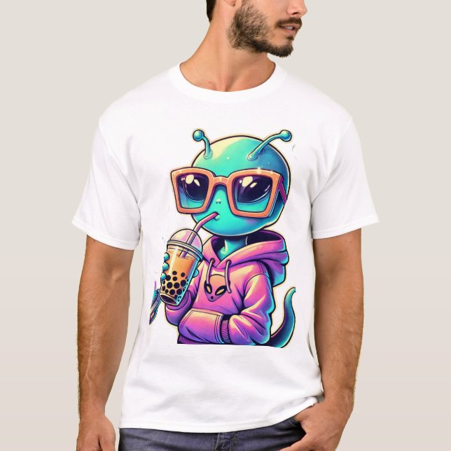  Chill Alien Vibes – Cosmic Coolness Tshirt (Front)