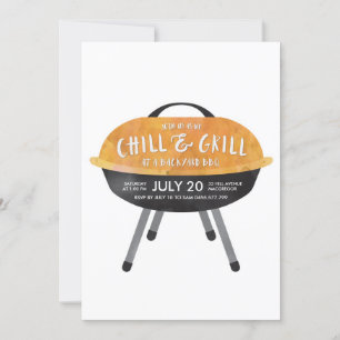 Chill and Grill BBQ Party Invitation