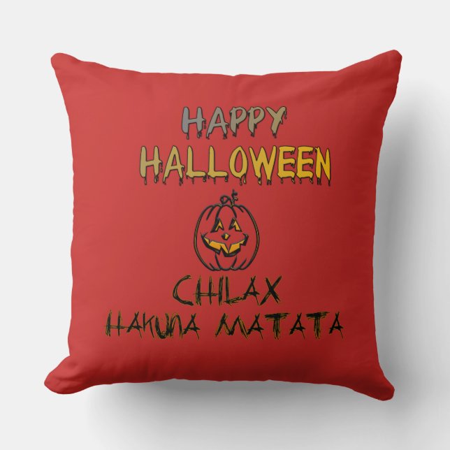 Chill and Relax Happy Halloween Collection Cushion (Front)