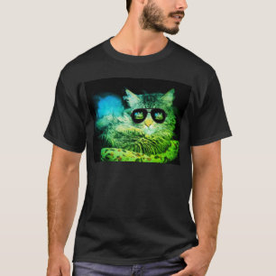 Chill Angel Cat In Sunglasses T-Shirt