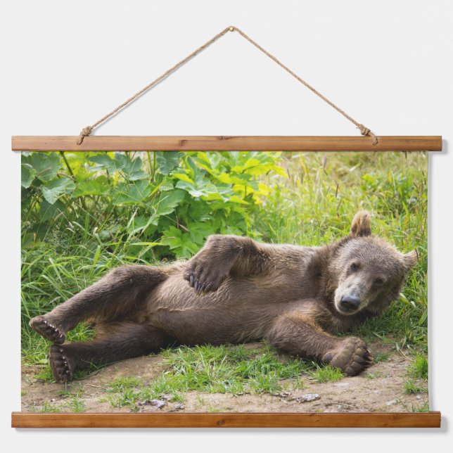 Chill Bear Hanging Tapestry (Front)