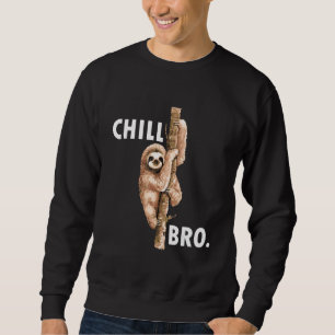 Chill Bro Hipster Relax Con Boys & Girls Sweatshirt