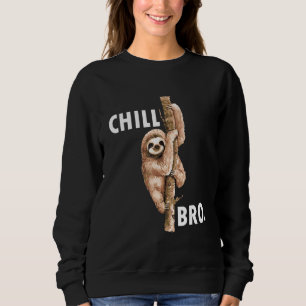Chill Bro Hipster Relax Con Boys & Girls Sweatshirt