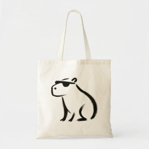 Chill Capybara – Ink Brush Design Tote Bag
