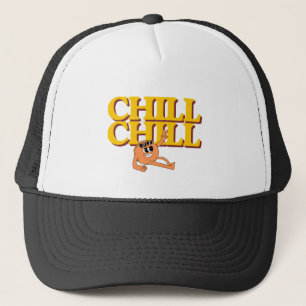 Chill Chill Retro Cartoon Character Trucker Hat