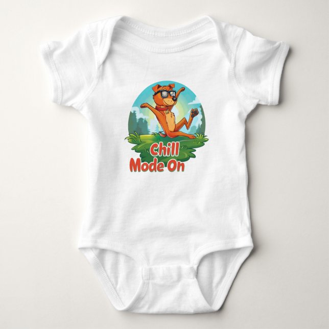 Chill Dog Mode Baby Bodysuit (Front)