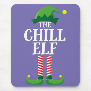 Chill Elf Matching Family Group Christmas Party Mouse Pad