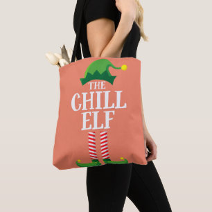 Chill Elf Matching Family Group Christmas Party Tote Bag