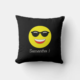 Chill Emoji Add Your Name Cushion