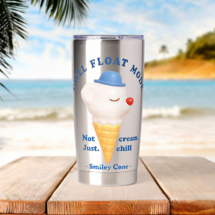 Chill Float Mode: Not Just Cream Dog Ice Cream Insulated Tumbler