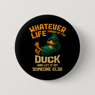 Chill Funny Duck Animal Quotes Design Sarcastic 6 Cm Round Badge