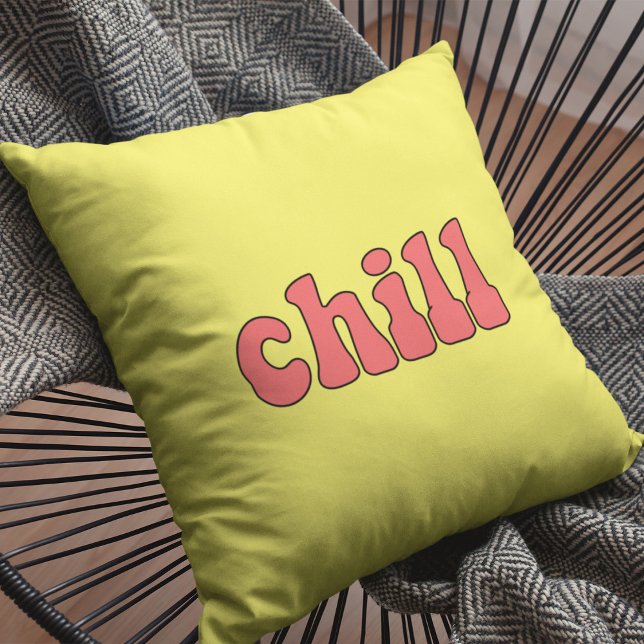 Chill funny retro cushion (Creator Uploaded)