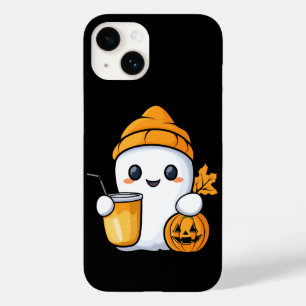 Chill Ghost Warm Coffee Cosy Fall Case-Mate iPhone 14 Case