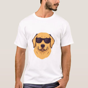 Chill Golden Retriever Sunglasses - Cute Puppy Mas T-Shirt