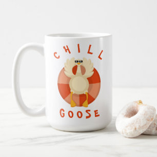 Chill Goose Funny Beac Summer Vacation Pool float Coffee Mug