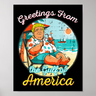Chill Greeting From The Gulf Of Usa America _1  Poster