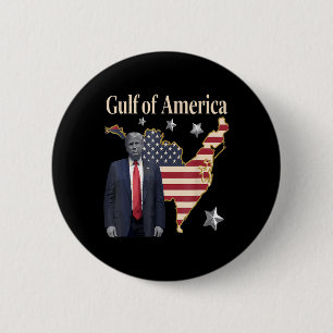 Chill Greeting From The Gulf Of Usa America Patrio 6 Cm Round Badge