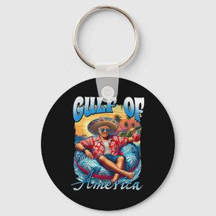 Chill Greeting From The Gulf Of Usa America Patrio Key Ring