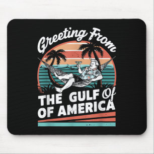 Chill Greeting From The Gulf Of Usa America Patrio Mouse Pad