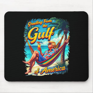 Chill Greeting From The Gulf Of Usa America Patrio Mouse Pad