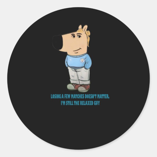 Chill Guy  Classic Round Sticker (Front)