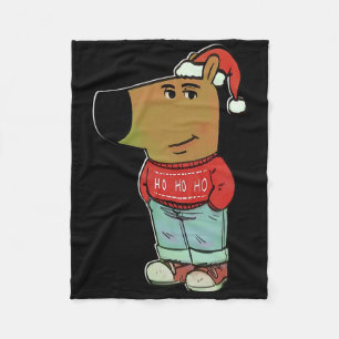 Chill Guy - My New Character Meme Christmas Chill Fleece Blanket