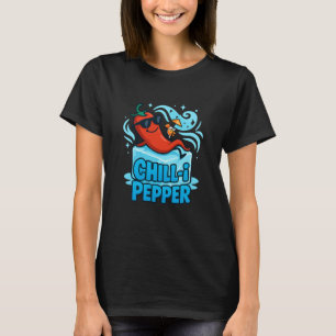 Chill-i Pepper Cool Spicy Food Funny Pun T-Shirt