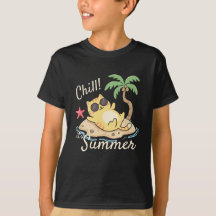 Chill It's Summer Retro Beach Design