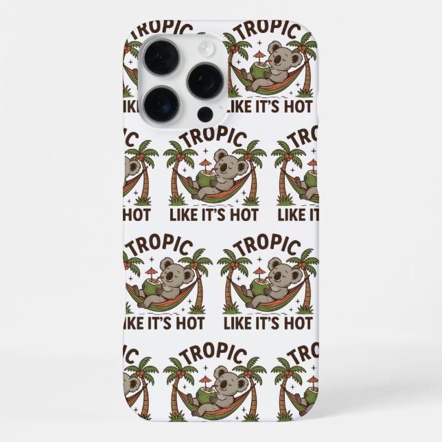  Chill Koala Vibes iPhone Case (Back)