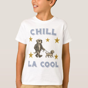 Chill La Cool – Dog in Glasses Walking T-Shirt