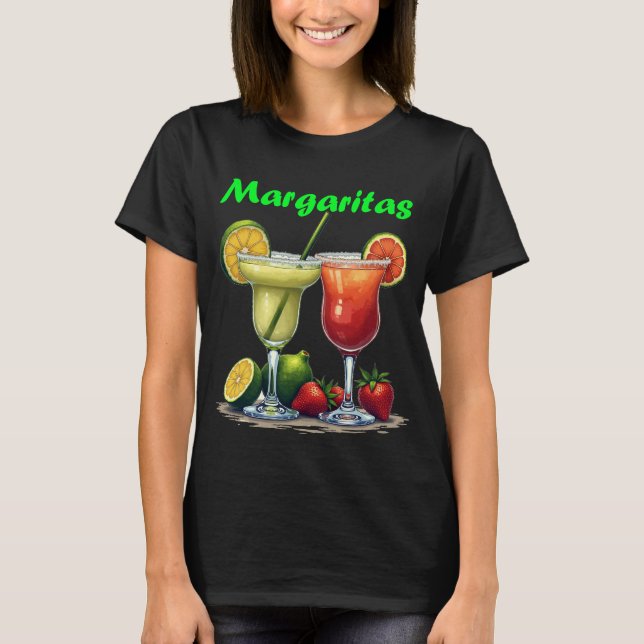Chill Margarita Cocktail Graphic T-Shirt (Front)