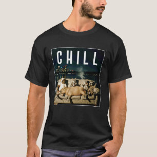 Chill Meme Animals Funny Lazy Sofa Party Pun T-Shirt