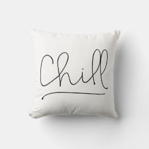 Chill Minimalistic Typography Cushion