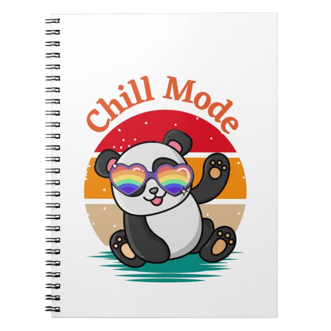 Chill Mode Panda Notebook (Front)