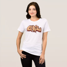 Chill modern graffiti chocolate brown 