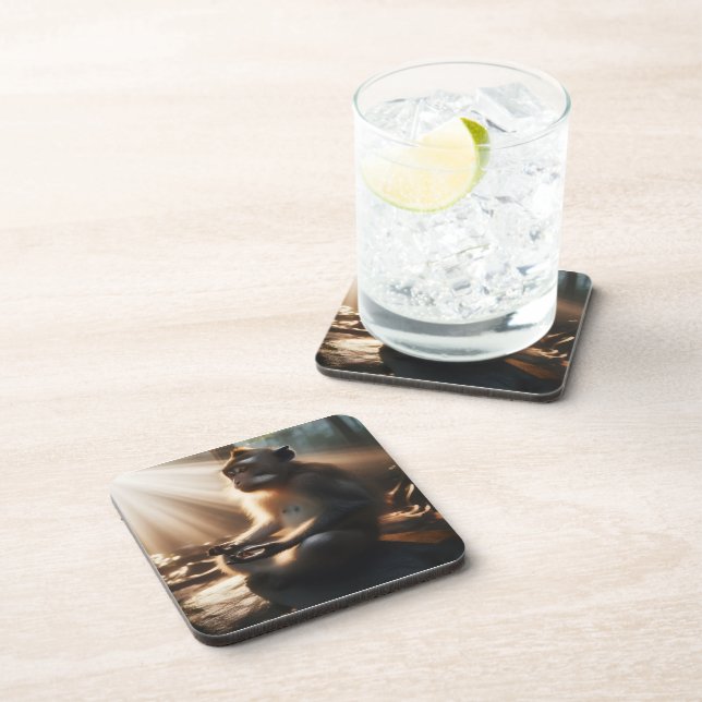 Chill Monkey Beverage Coaster (Right Side)