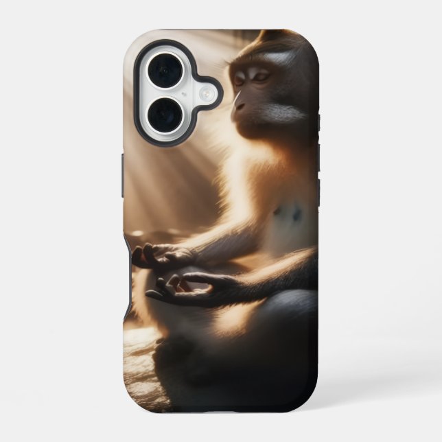 Chill Monkey iPhone 16 Case (Back)
