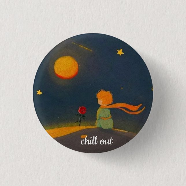 chill out  3 cm round badge (Front)