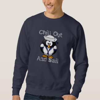 Chill Out And Sail Penguin Winter Bird Animal Park Sweatshirt